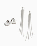 Silver Bold earrings Day To Night