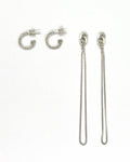 Silver Luga earrings Day To Night