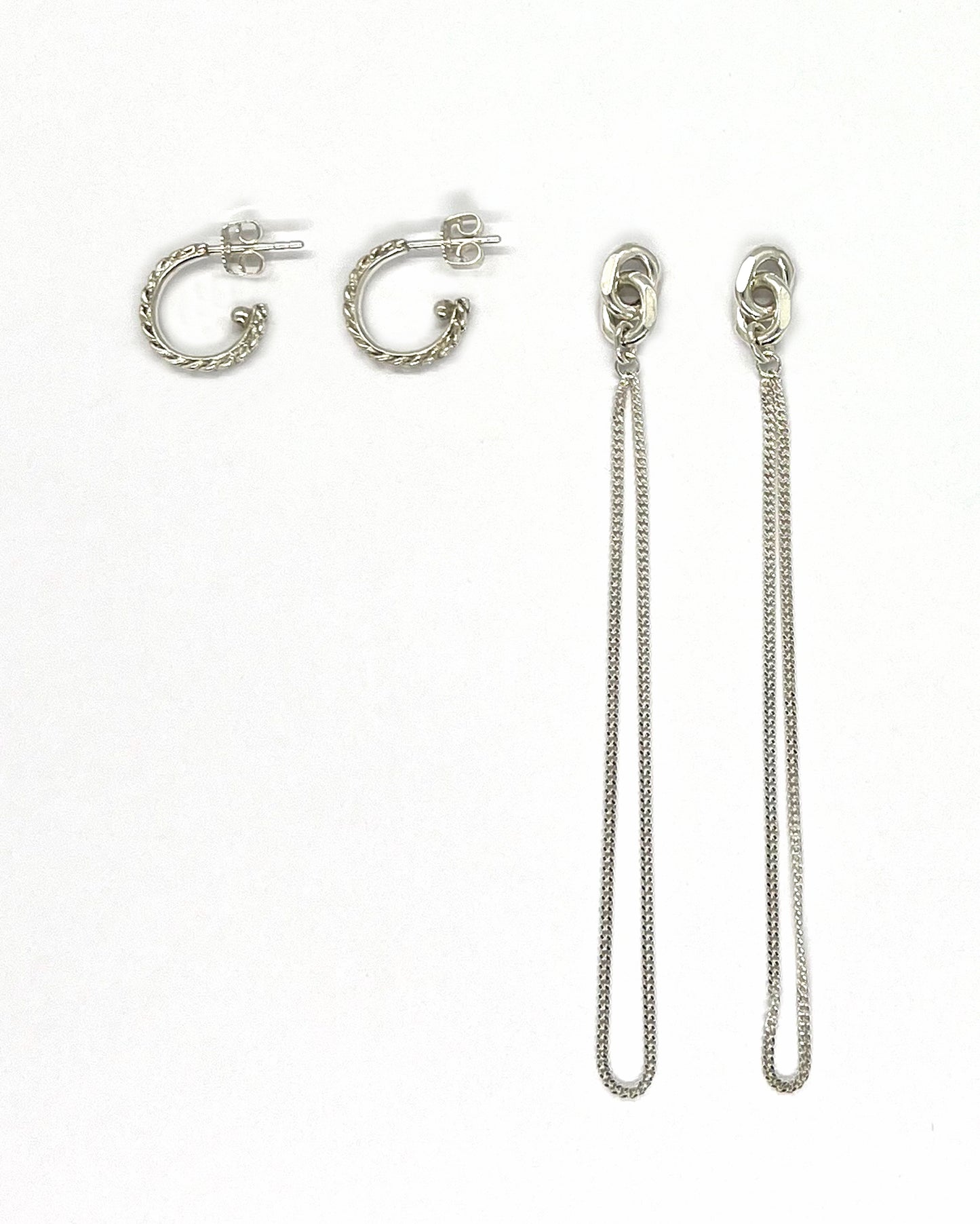 Silver Luga earrings Day To Night