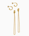 Gold-plated Luga earrings Day To Night