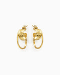Gold-plated duo earrings Summer Kaviar