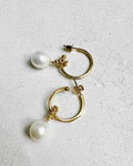 Gold-plated Summer Kaviar pearl earrings
