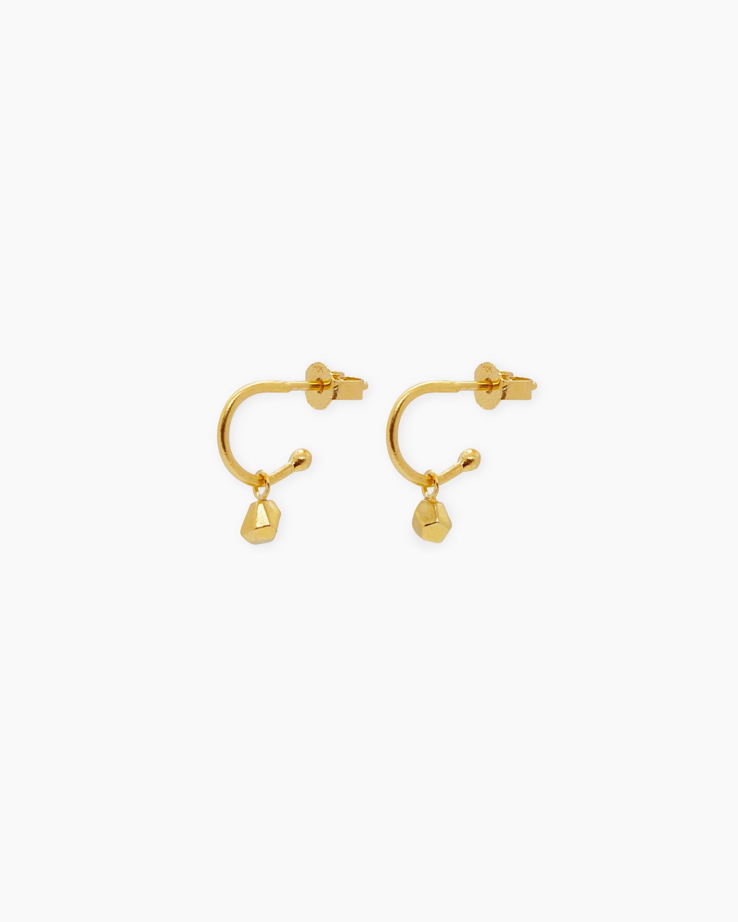 Gold-plated hoop earrings Refined