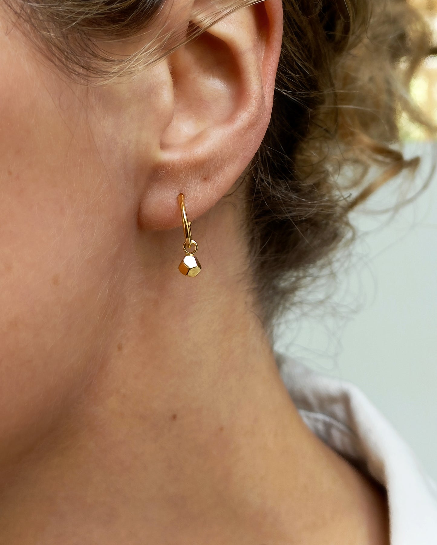 Gold-plated hoop earrings Refined
