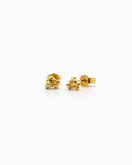 Mini earstuds Kaviar gold-plated