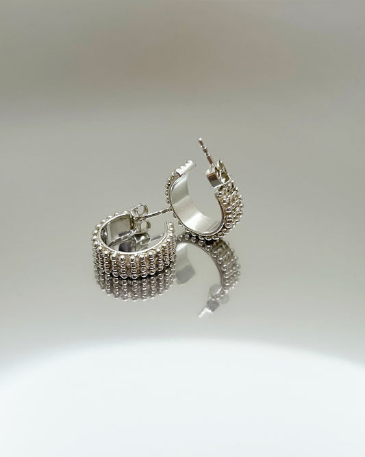 Zilveren oorringen Summer Kaviar