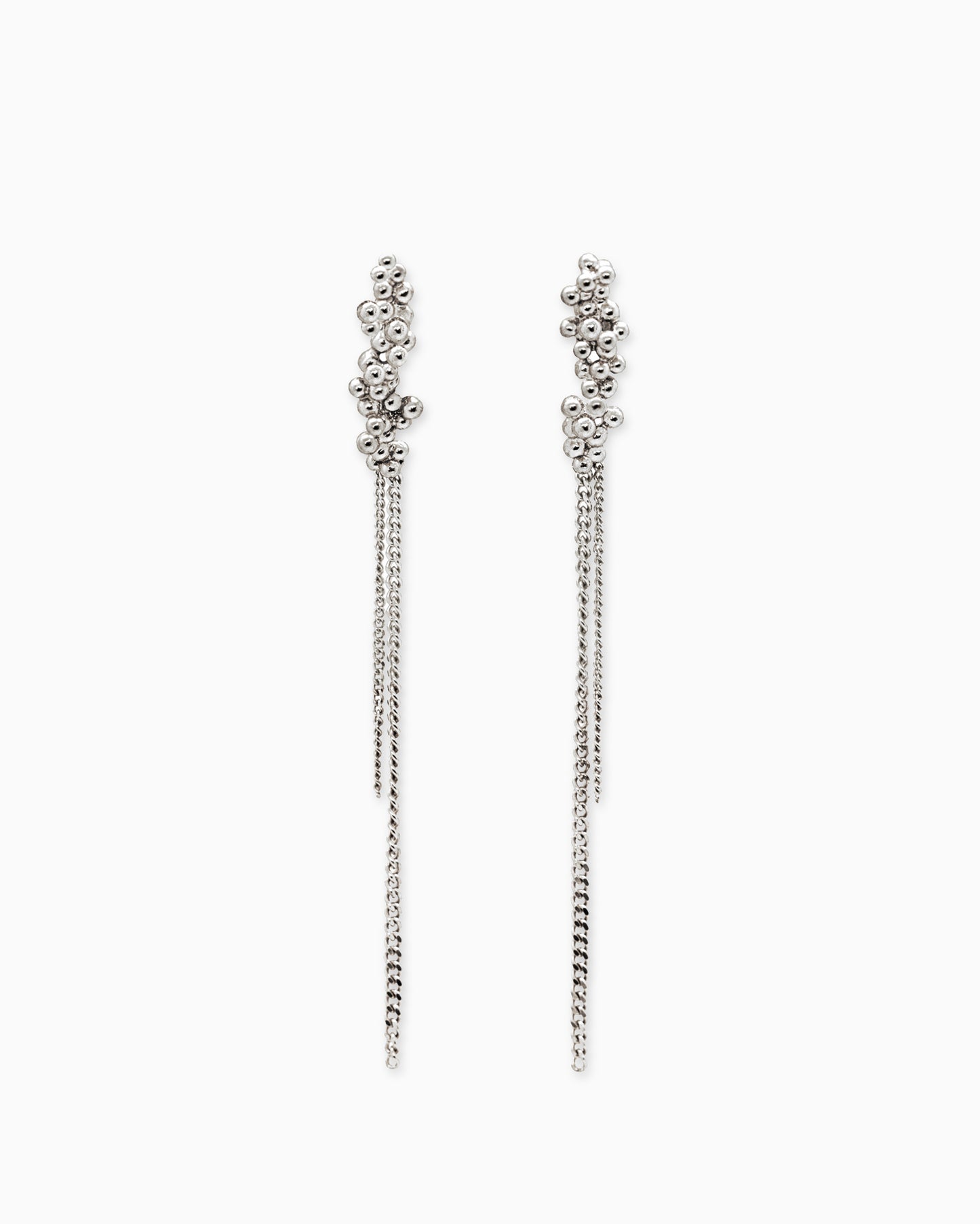 Silver earrings Kaviar