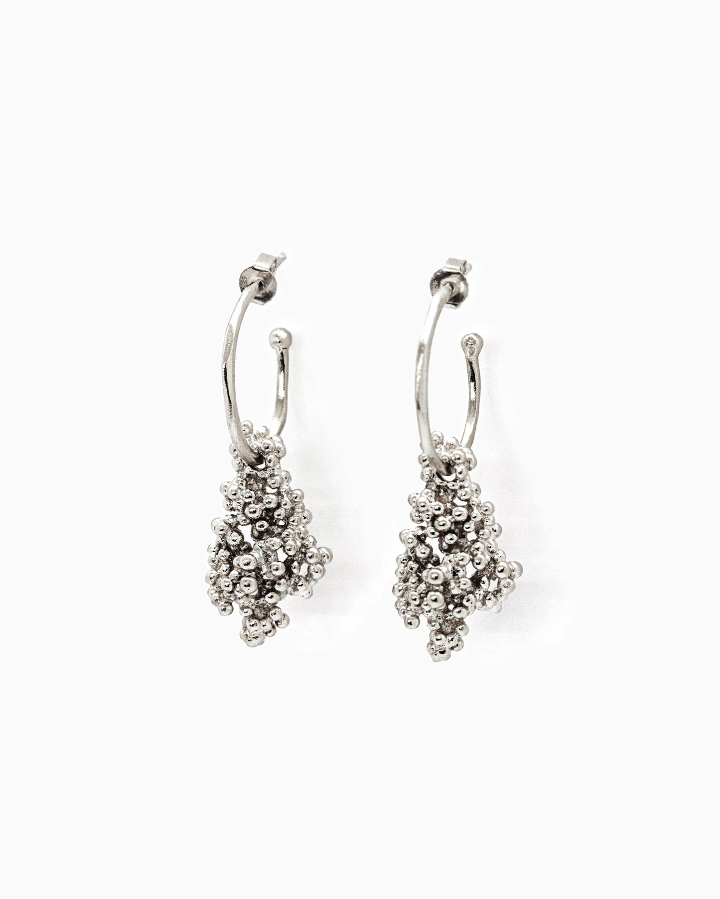 Statement earrings Kaviar silver