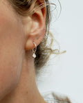 Silver hoop earring Refined