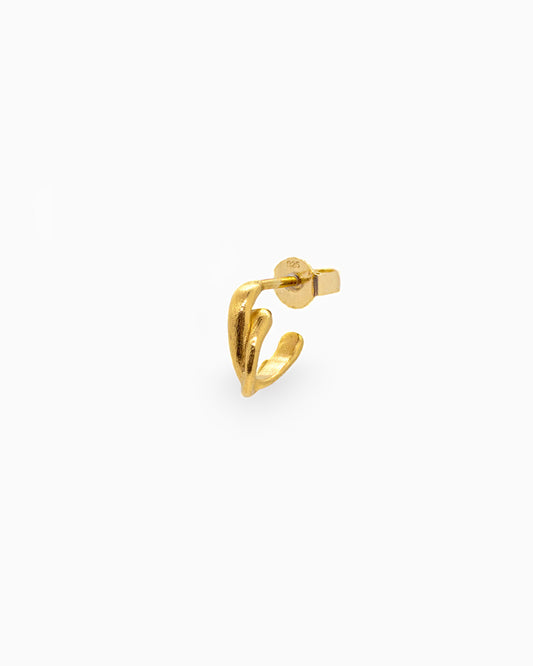 Vergulde Mini oorringen Intuitive Heart