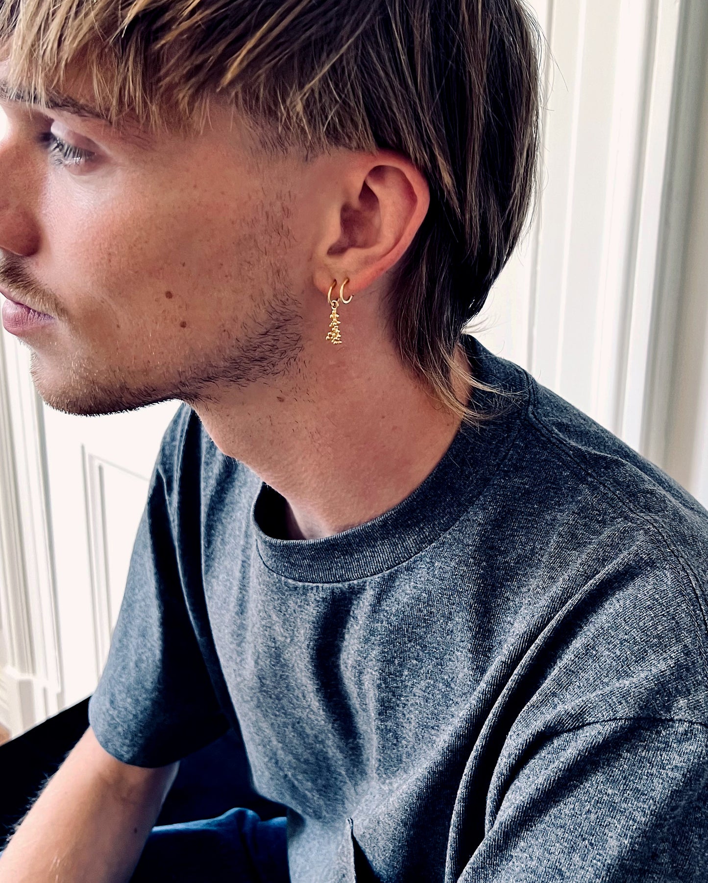Little gold-plated earrings Summer Kaviar