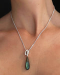 Silver Labradorite Necklace