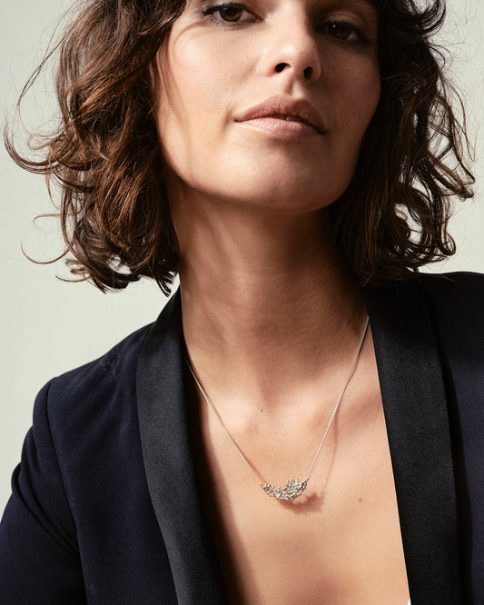 Zilveren Kaviar halsketting