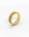 Gold-plated Kaviar ring