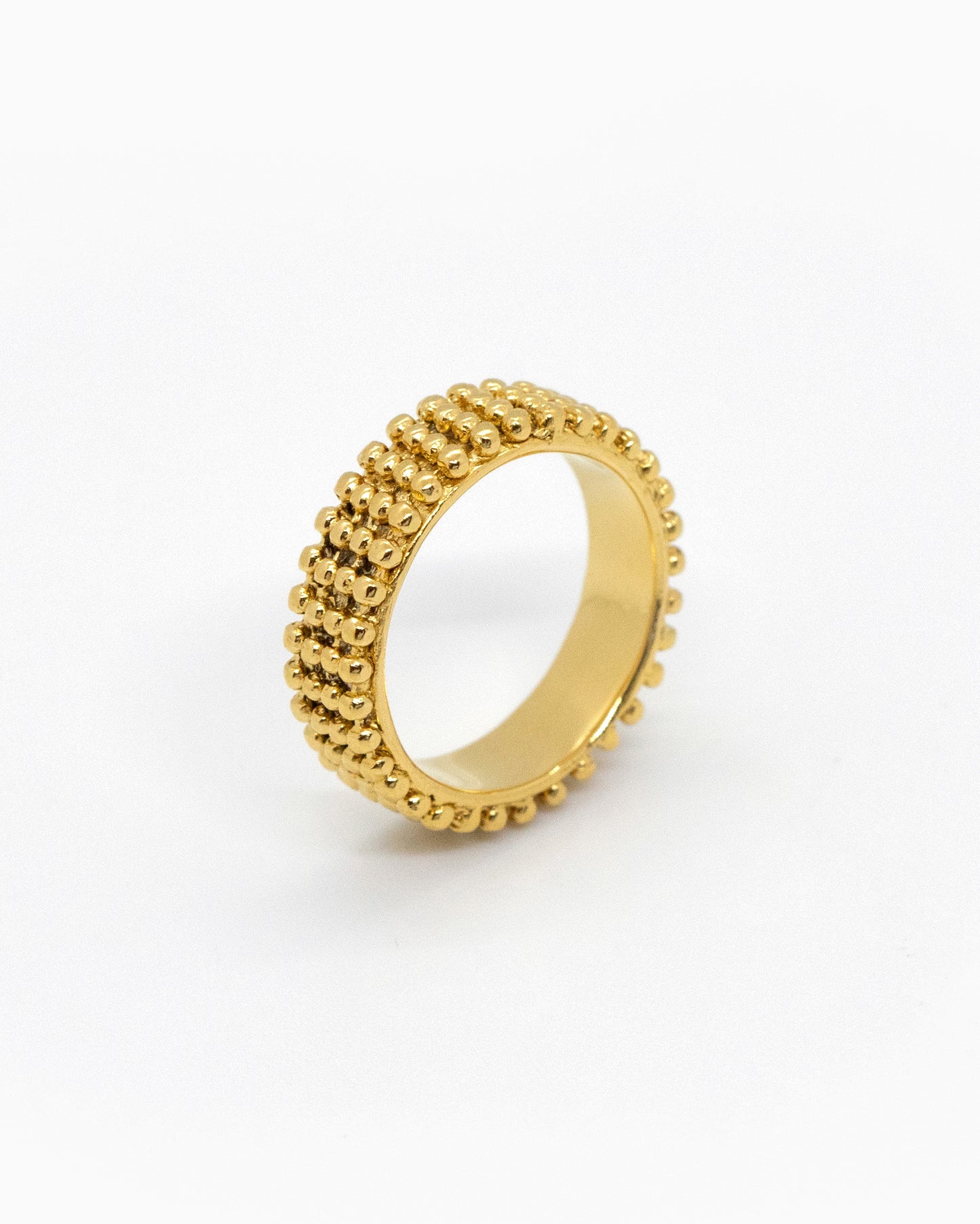 Gold-plated Kaviar ring