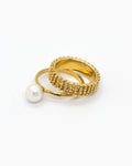 Gold-plated Kaviar ring