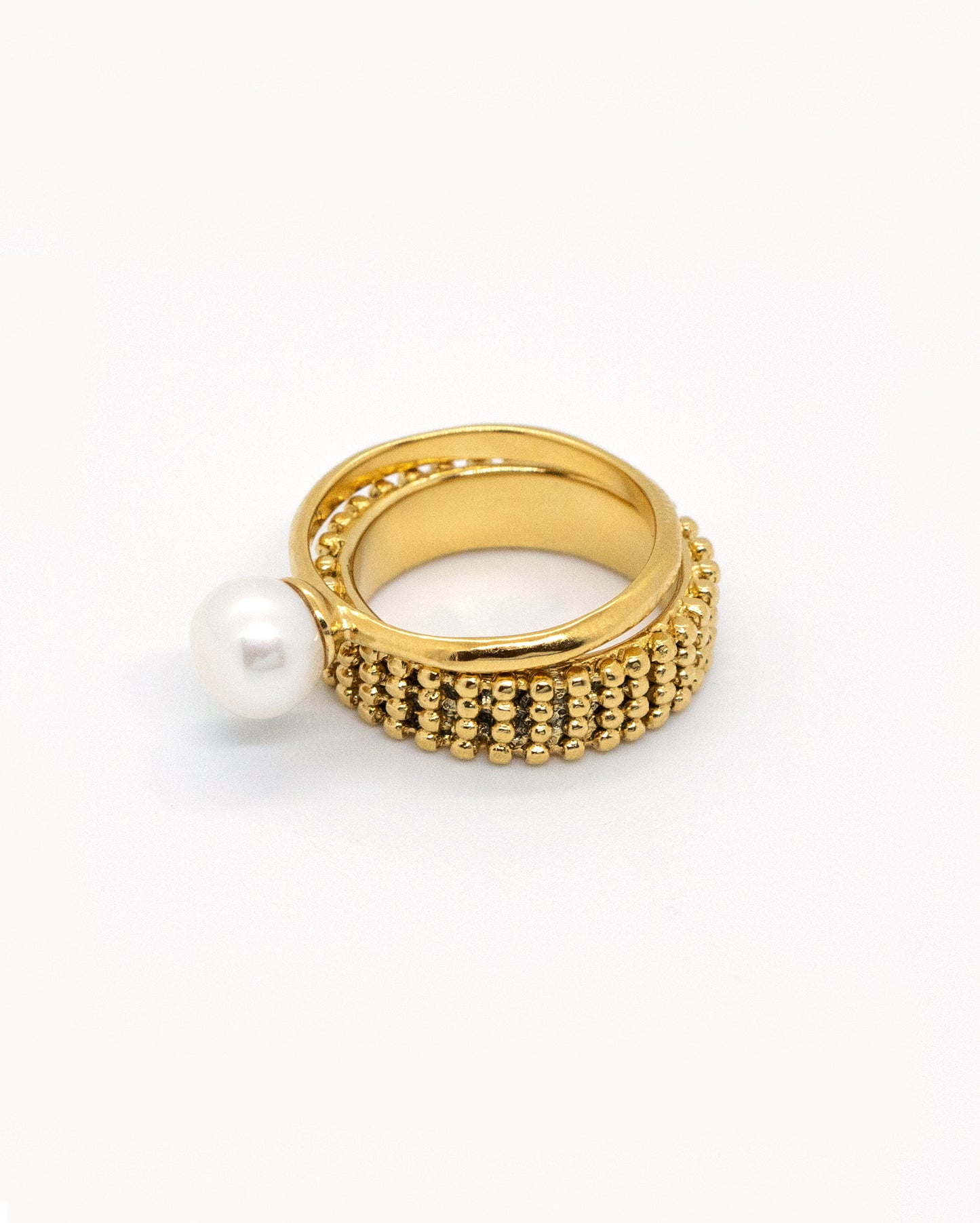 Gold-plated Kaviar ring