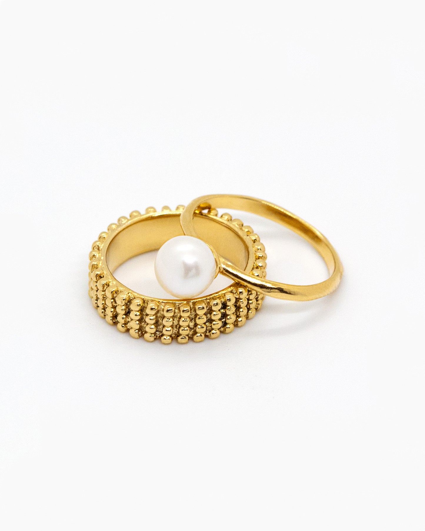 Gold-plated Kaviar ring