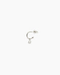 Silver hoop earring Refined
