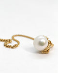 Gold-plated Summer Kaviar earrings with pearl