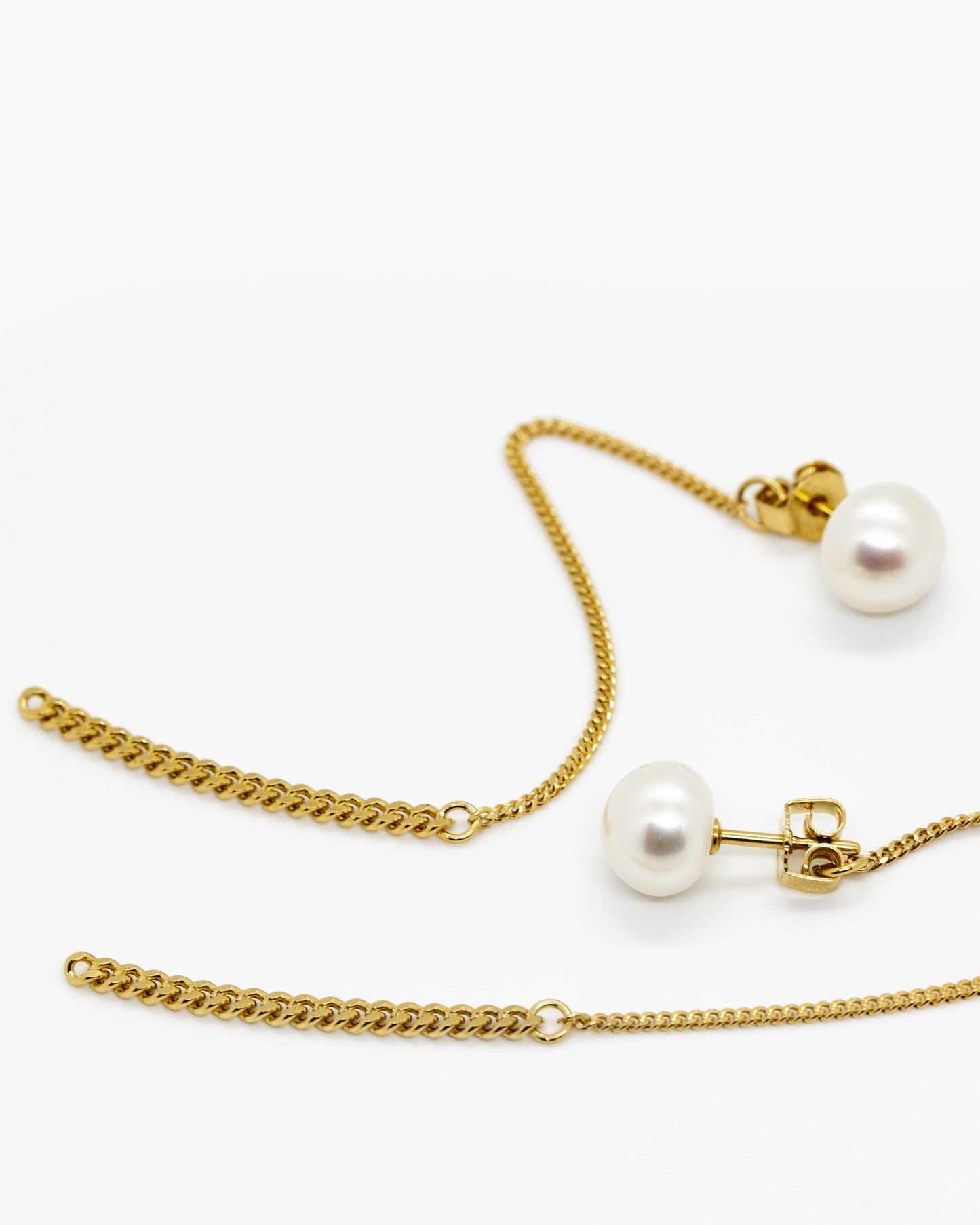 Mini pearl earrings Summer Kaviar Gold plated