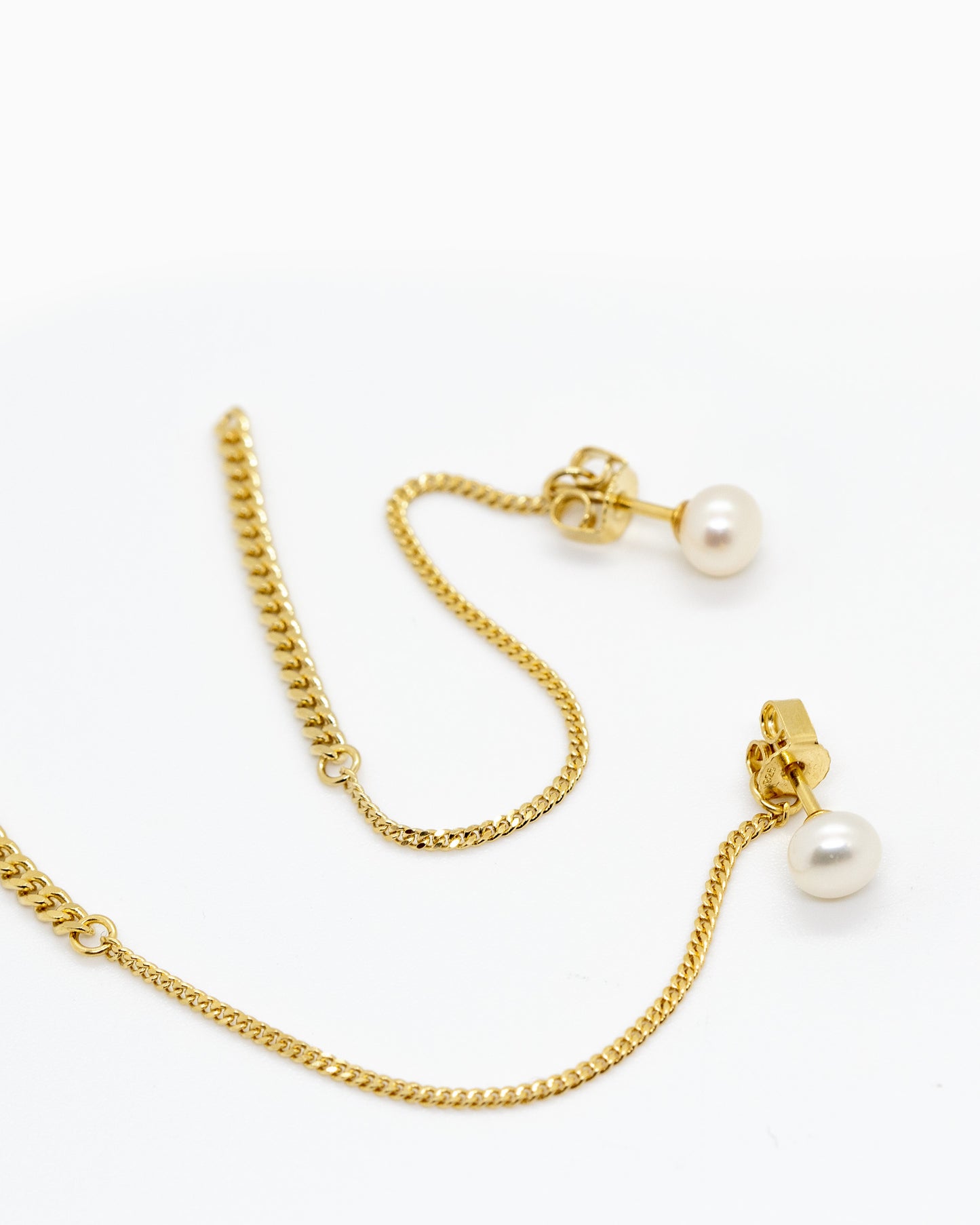 Mini pearl earrings Summer Kaviar Gold plated