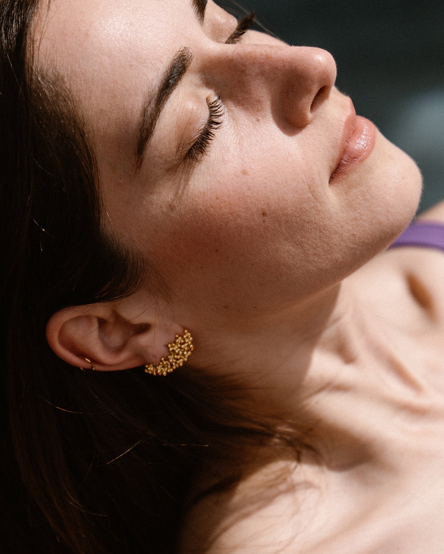 Gold-plated earcuffs Kaviar