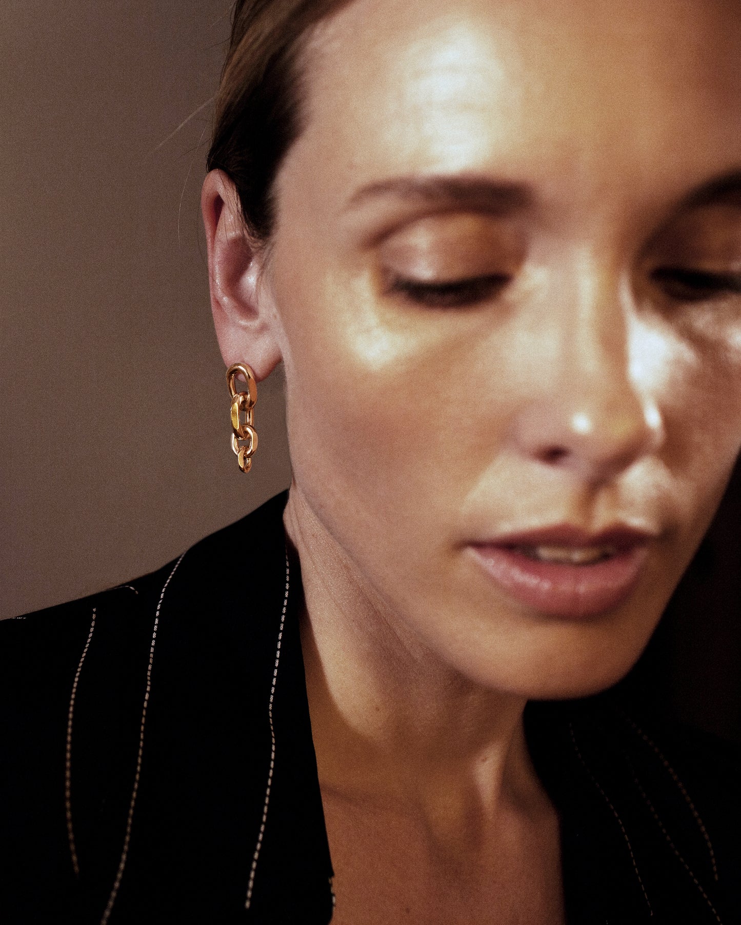 Gold-Plated Earrings Bold