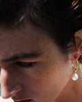 Gold-plated Summer Kaviar pearl earrings
