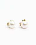 Gold-plated Summer Kaviar earstuds with pearl