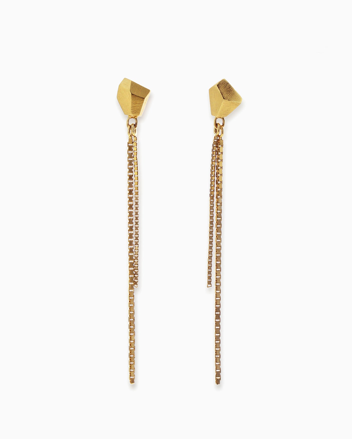 Gold-plated festive earrings Rock