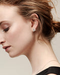 Silver triangular earstuds 6 Refined