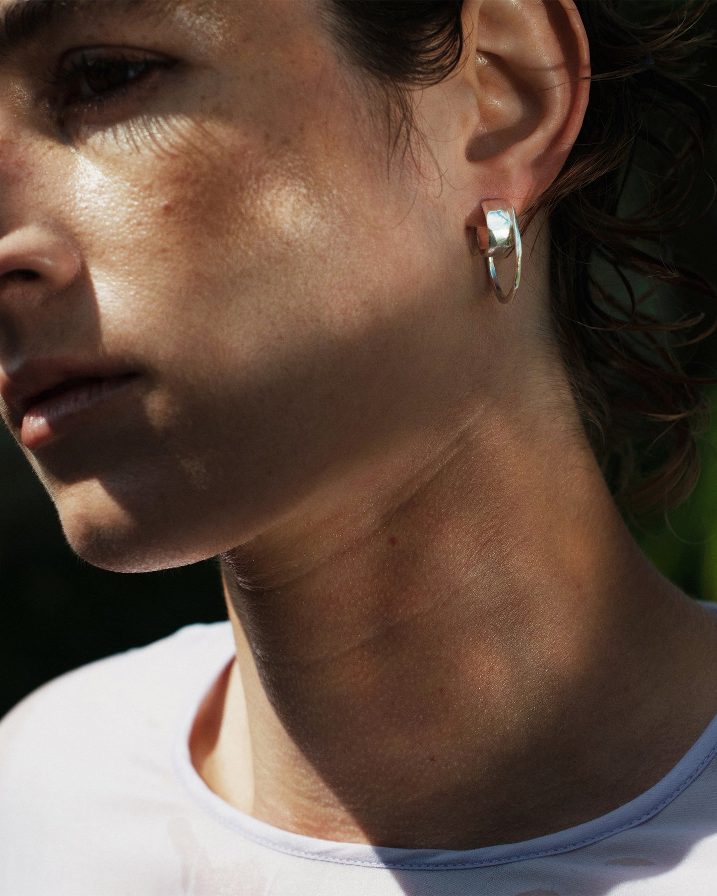 Silver duo earrings Summer Kaviar