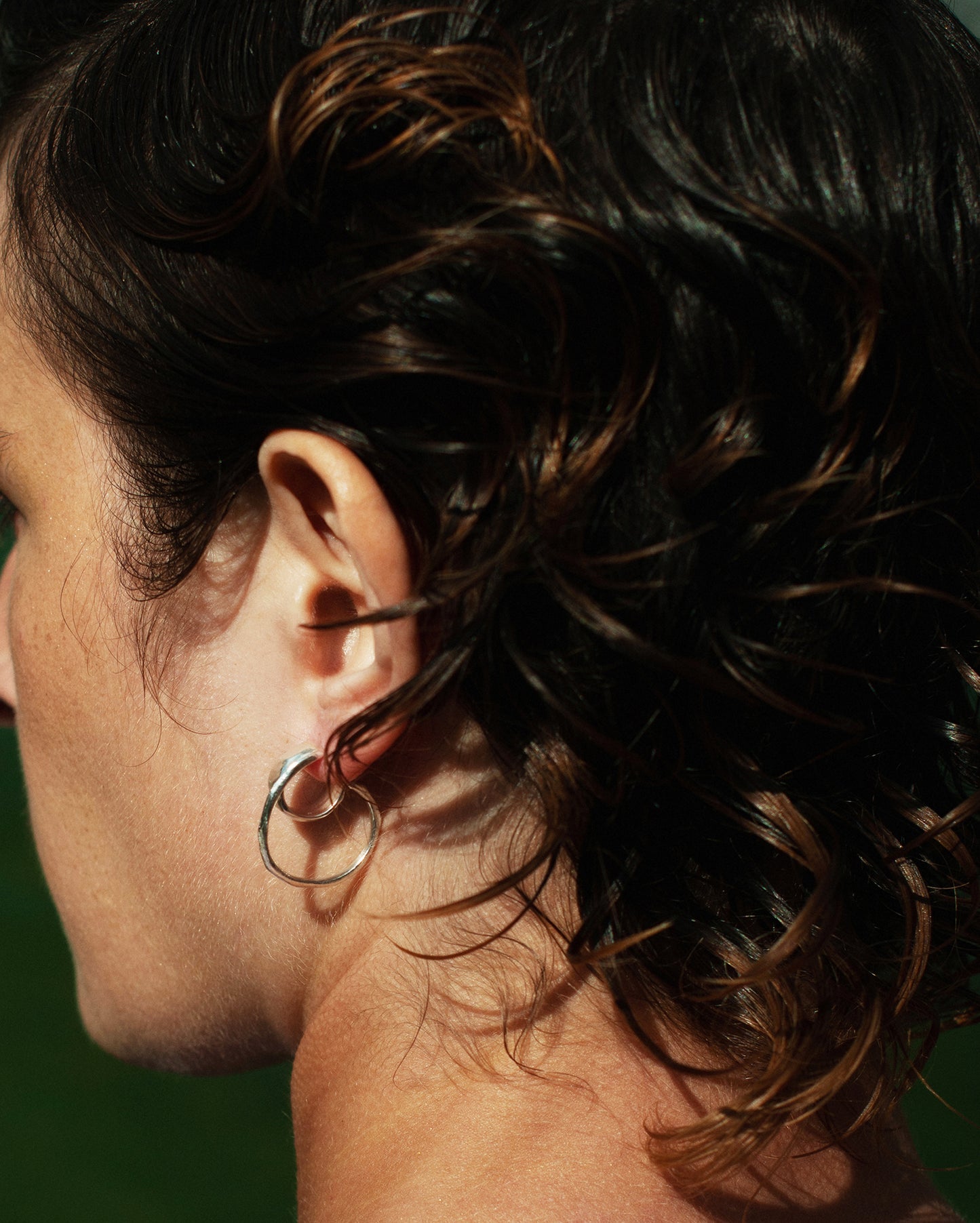 Silver duo earrings Summer Kaviar