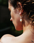 Silver Summer Kaviar pearl earrings