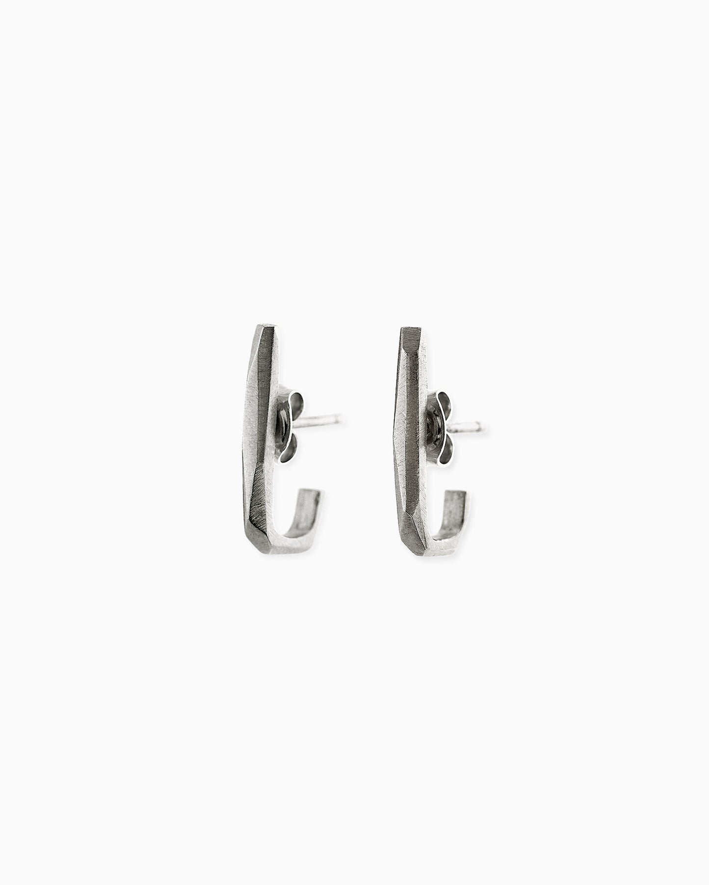 Silver Rock earrings