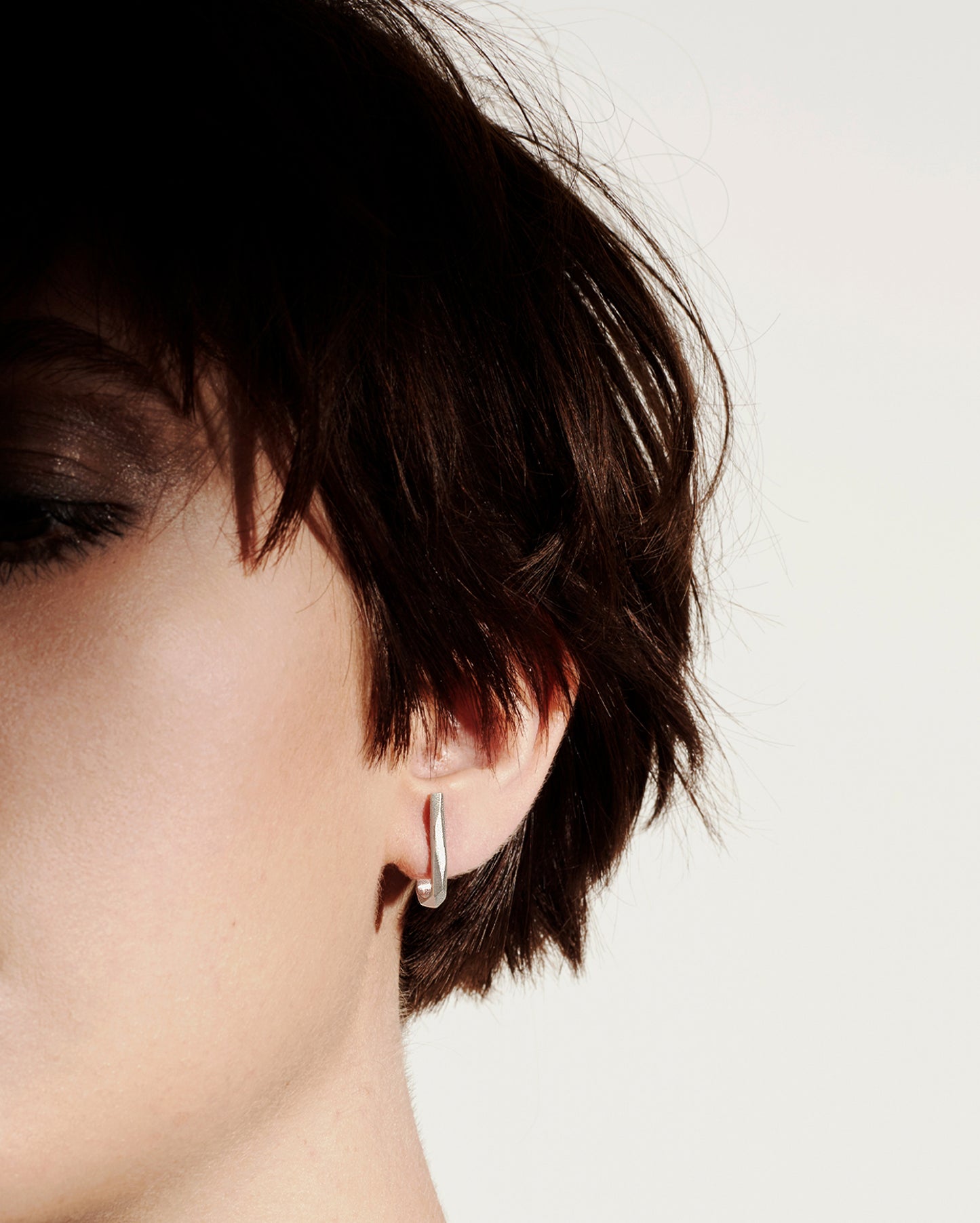 Silver Rock earrings
