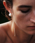 Silver Summer Kaviar earrings with pearl