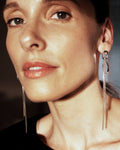 Long Silver Earrings Bold