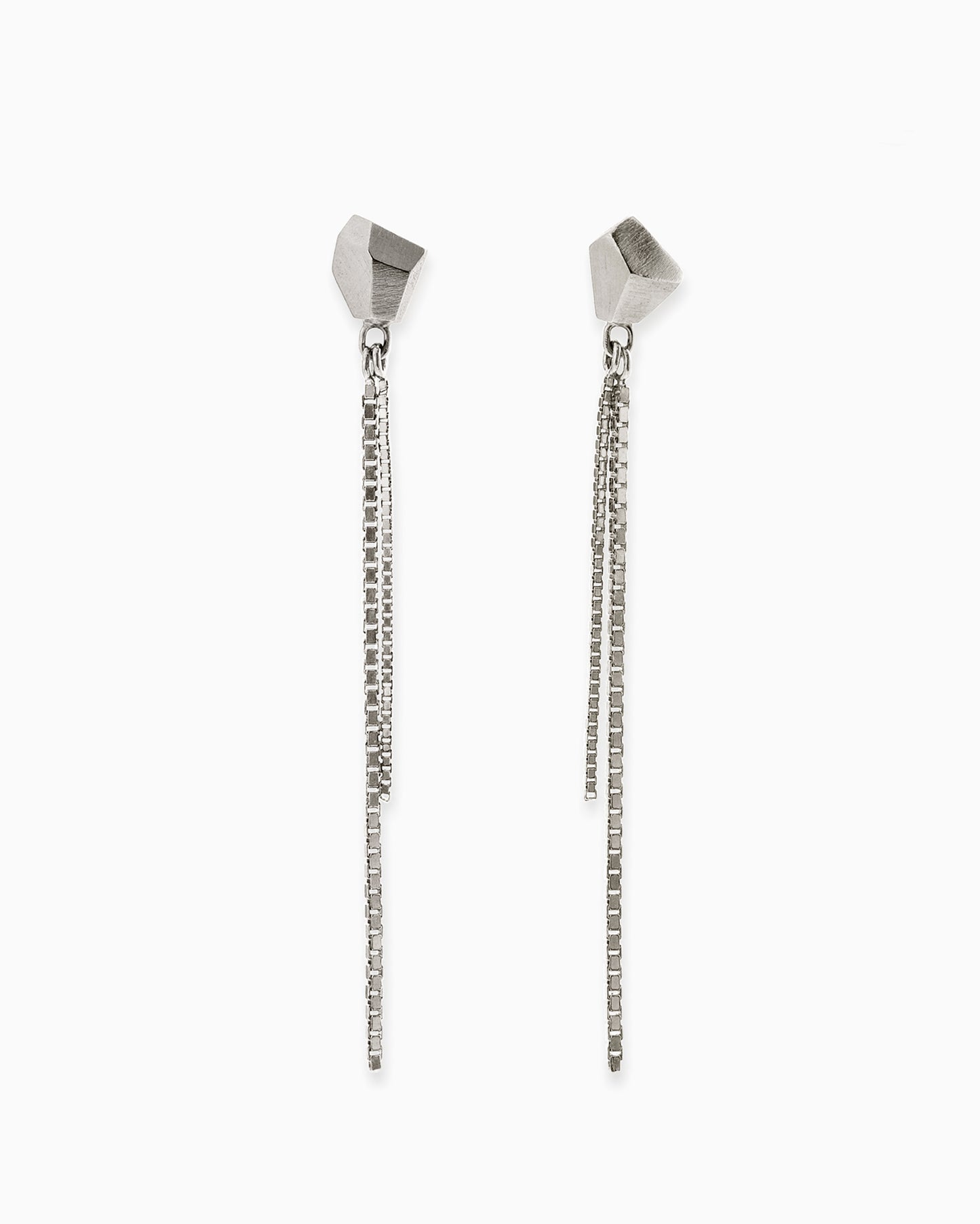 Silver festive Rock earrings