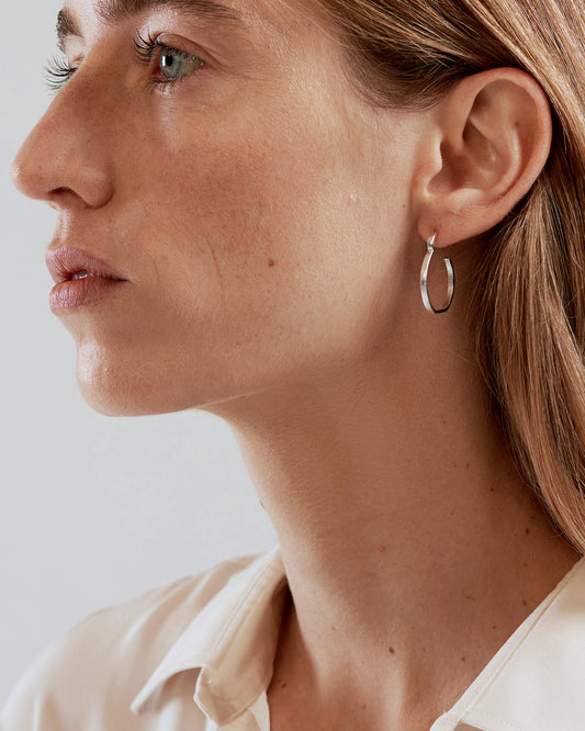 Zilveren oorringen LUGA