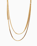 Gold-plated duo necklace Kaviar