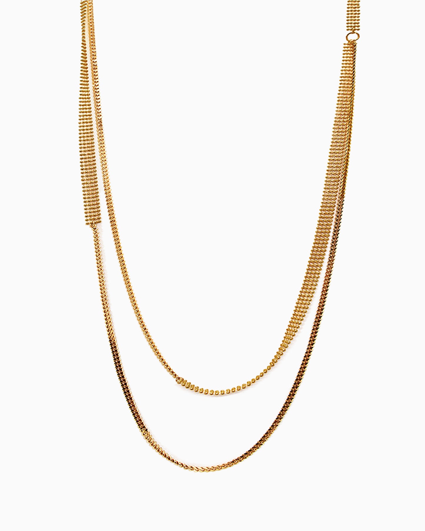 Gold-plated duo necklace Kaviar