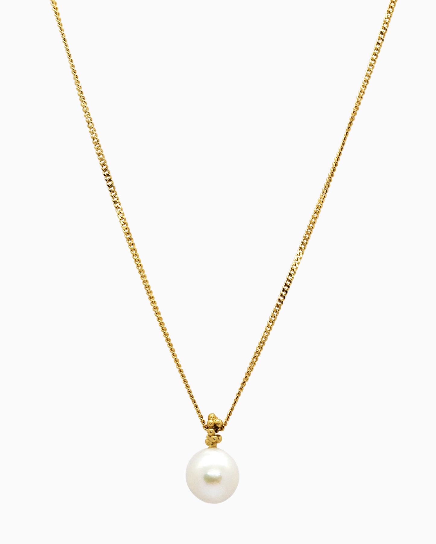 Gold-plated Summer Kaviar necklace with pearl