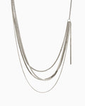 Silver statement necklace Kaviar