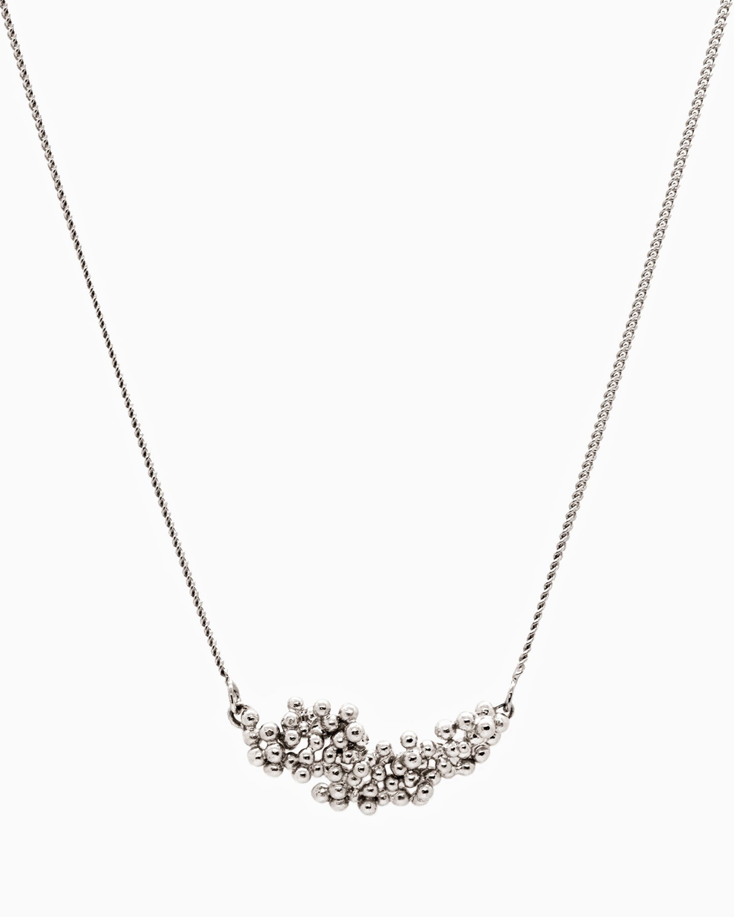Silver Kaviar Necklace