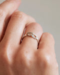 Silver chain ring LUGA