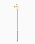 Gold-plated Summer Kaviar earrings with pearl