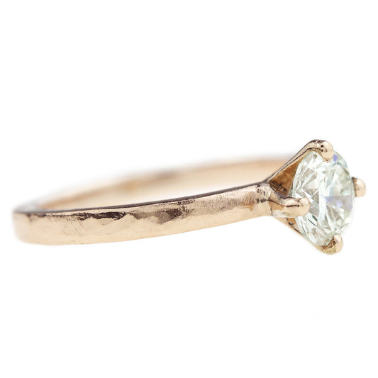 Rosé gouden verlovingsring met 0,70ct diamant