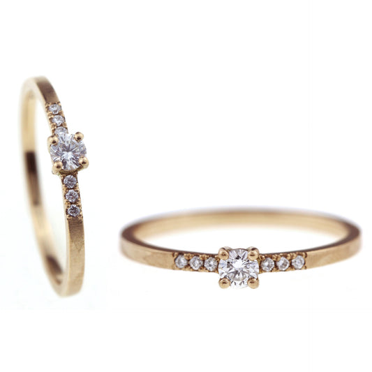 Fairtrade verlovingsring met diamanten